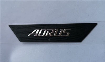 3D Nickel Metal Logo Sticker